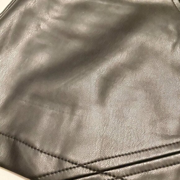 Noisy May Vegan Faux Leather Miniskirt Zip Closure Womens Size Small - Picture 8 of 16
